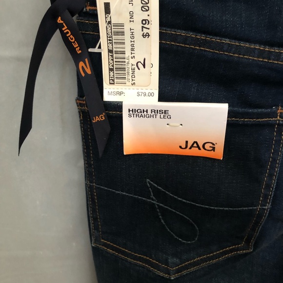 Jag Jeans High Rise Straight Leg Size 2 - Picture 6 of 7